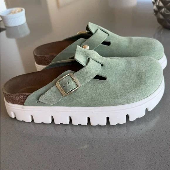 BIRKENSTOCK PAPILLIO BOSTON CHUNKY CLOG SZ 39 WORN LESS THAN 3 TIMES - Picture 1 of 12